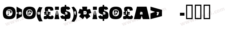 PopulistDisplay 字体转换